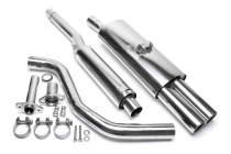 VW Polo, Polo Classic, Polo Coupe 86C 1987-1994 Rostfritt Sportavgassystem Catback TA Technix